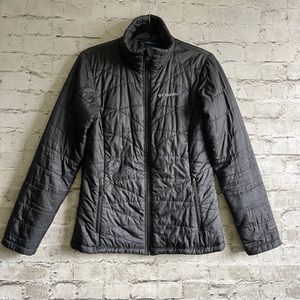 Columbia Puffer Black Omni Heat Mighty Lite Insulated Ski Jacket
